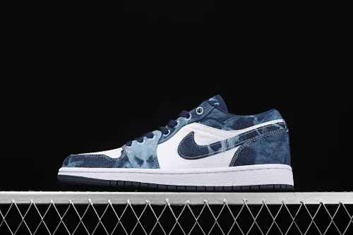 All categories Air Jordan Jordan series basketball shoes Air Jordan 1 Low Air Jordan 1 Low AJ1 Joe 1 denim blue low-top top culture and leisure sports sneakers CZ8455-100